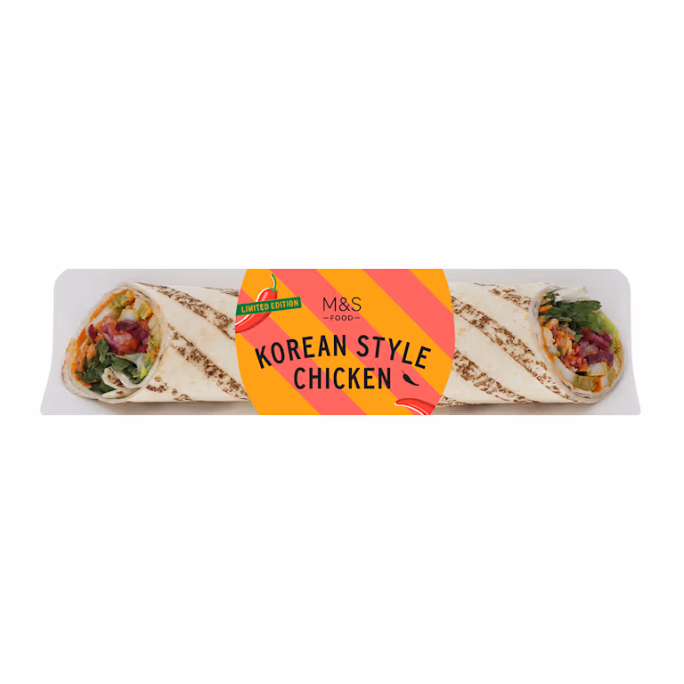 M&S Korean Style Chicken Wrap