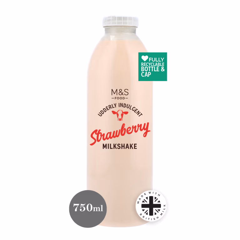 M&S British Strawberry Milkshake