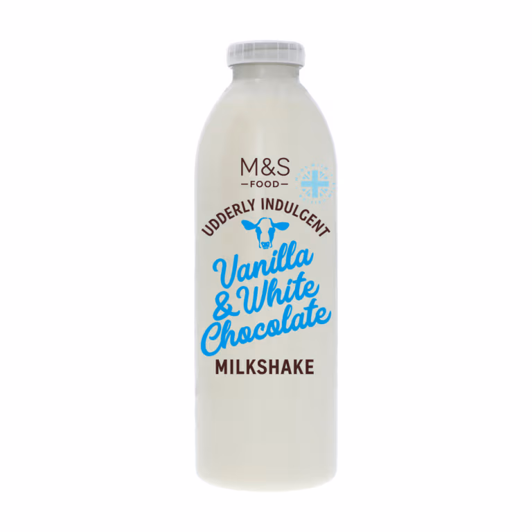 M&S Vanilla & White Chocolate Milkshake