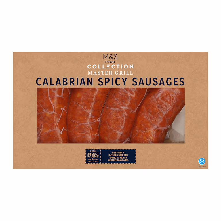 M&S Collection Master Grill Calabrian Spicy Sausages