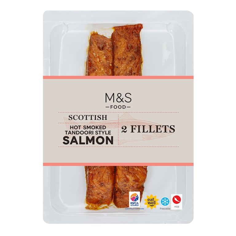 M&S Scottish Hot Smoked Tandoori Salmon