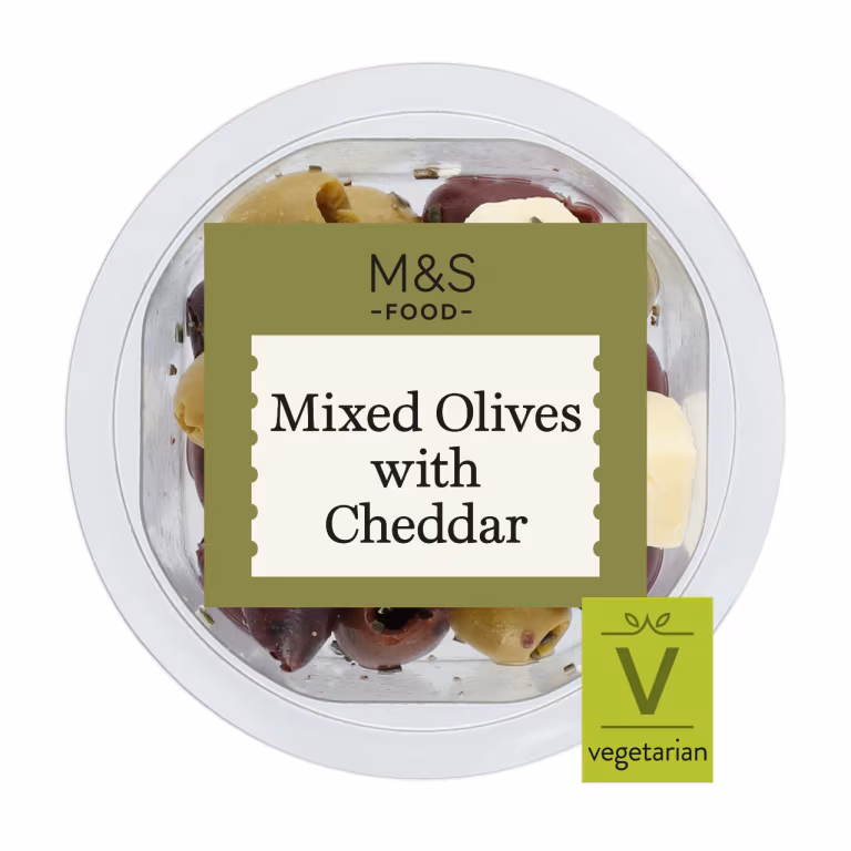 M&S Mixed Olives with Cheddar and Rosemary Pot
