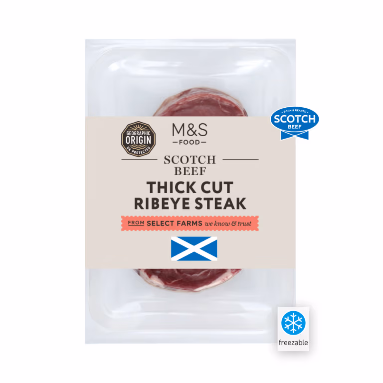 M&S Scotch Beef Thick Cut Ribeye Steak
