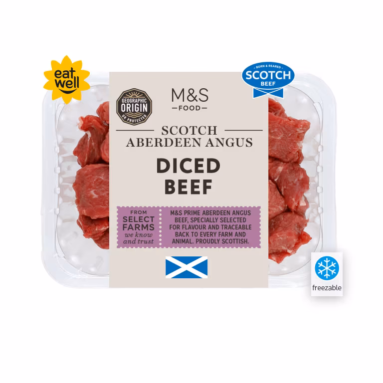 M&S Scotch Aberdeen Angus Diced Beef