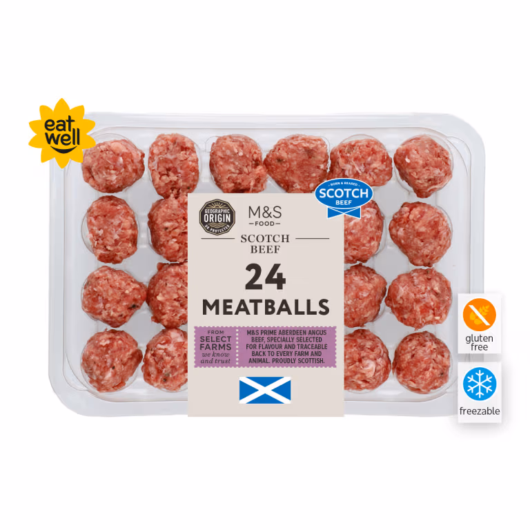 M&S Scotch Beef Aberdeen Angus Meatballs