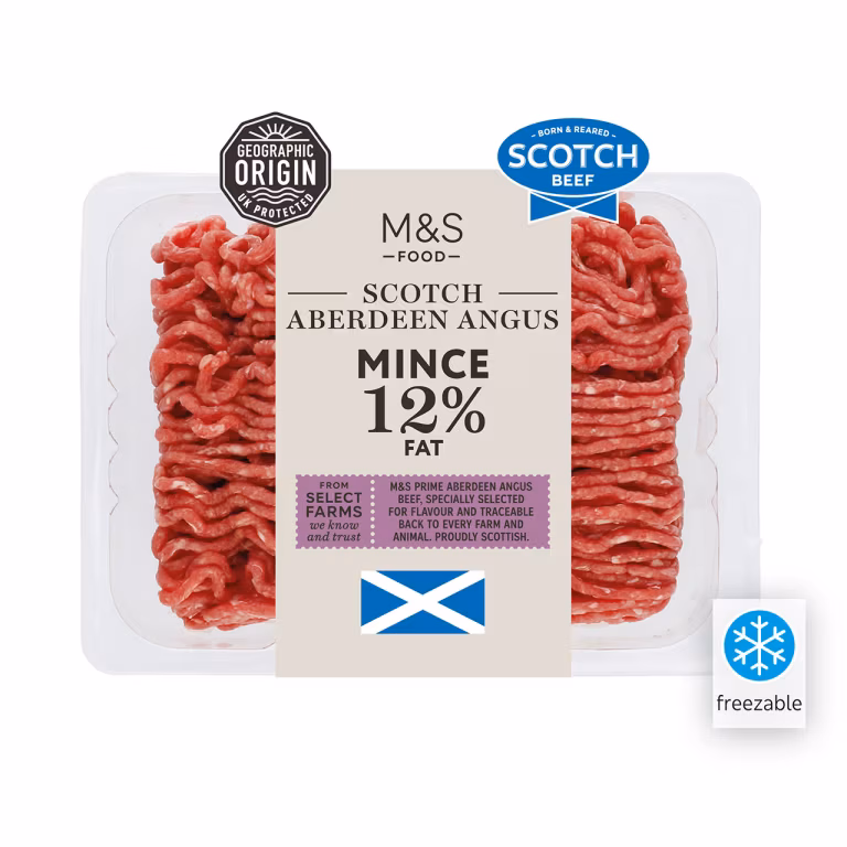 M&S Scotch Aberdeen Angus Mince 12% Fat