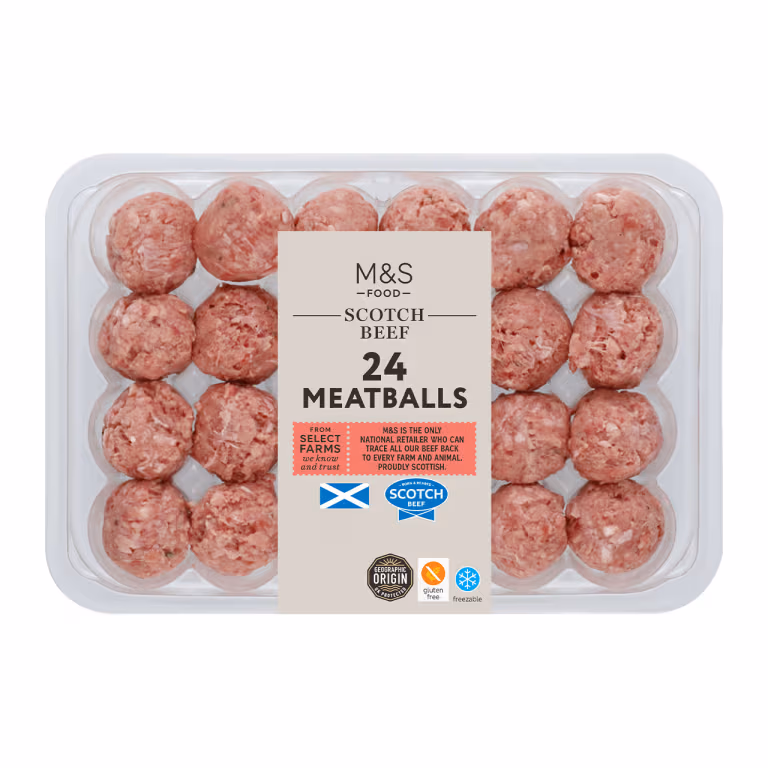 M&S Scotch Beef 24 Meatballs