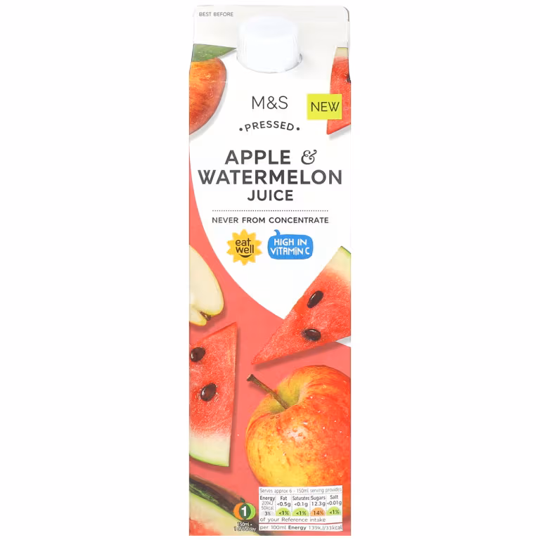 M&S Pressed Apple and Watermelon Juice