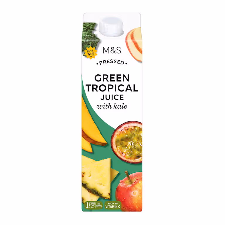 M&S Pressed Green Tropical Juice with Kale
