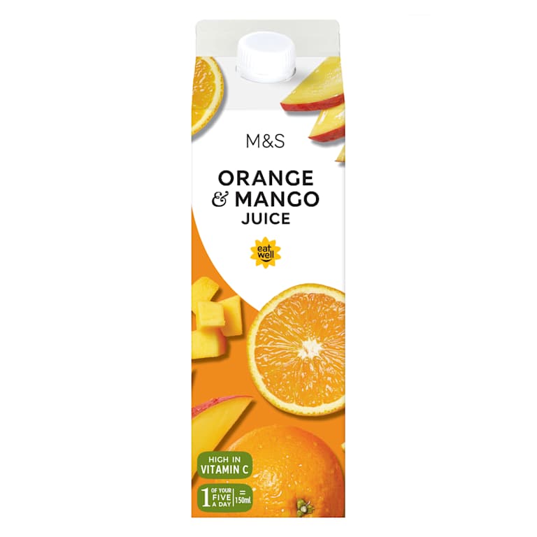 M&S Pure Squeezed Orange and Mango Juice
