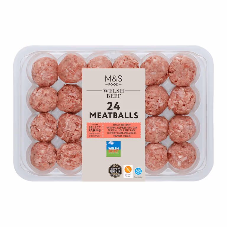 M&S Welsh Beef Meatballs