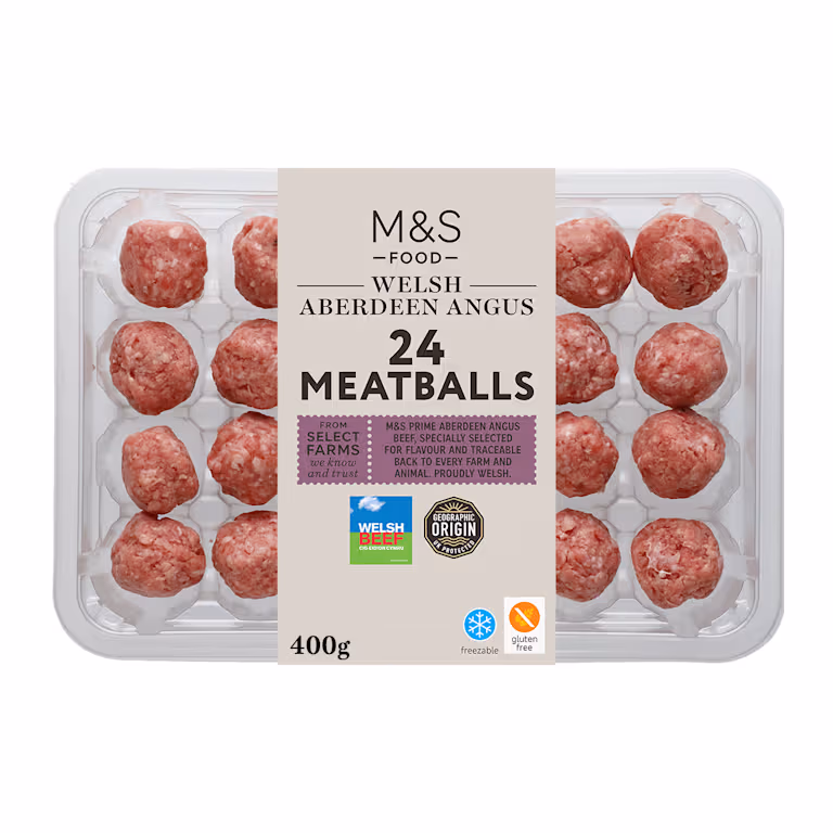 M&S Welsh Aberdeen Angus Beef Meatballs