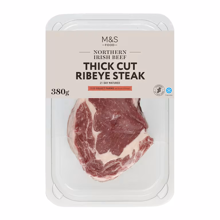 M&S Northern Irish Thick Cut Ribeye Steak