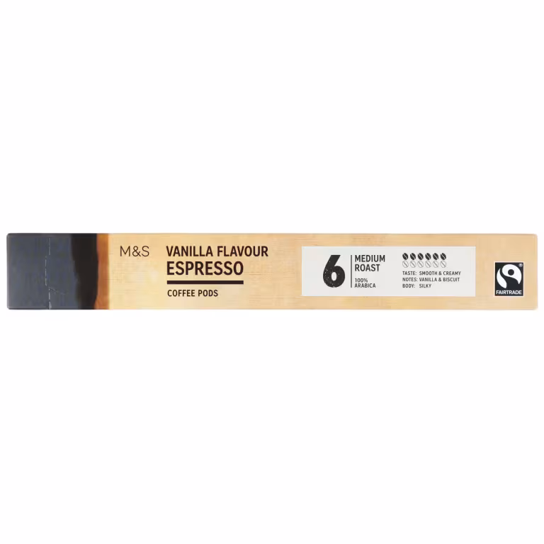 M&S Vanilla Flavour Espresso Coffee Pods