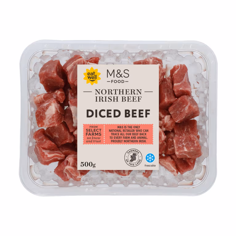 M&S Diced Northern Irish Beef