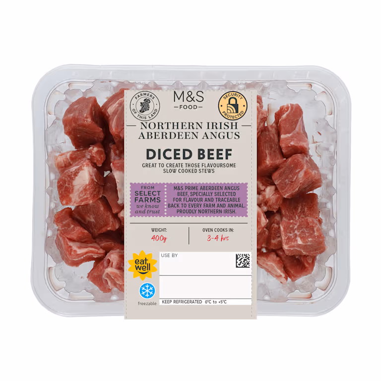 M&S Northern Irish Aberdeen Angus Diced Beef