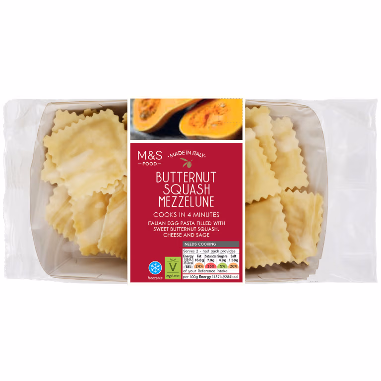 M&S Butternut Squash and Marjoram Ravioli