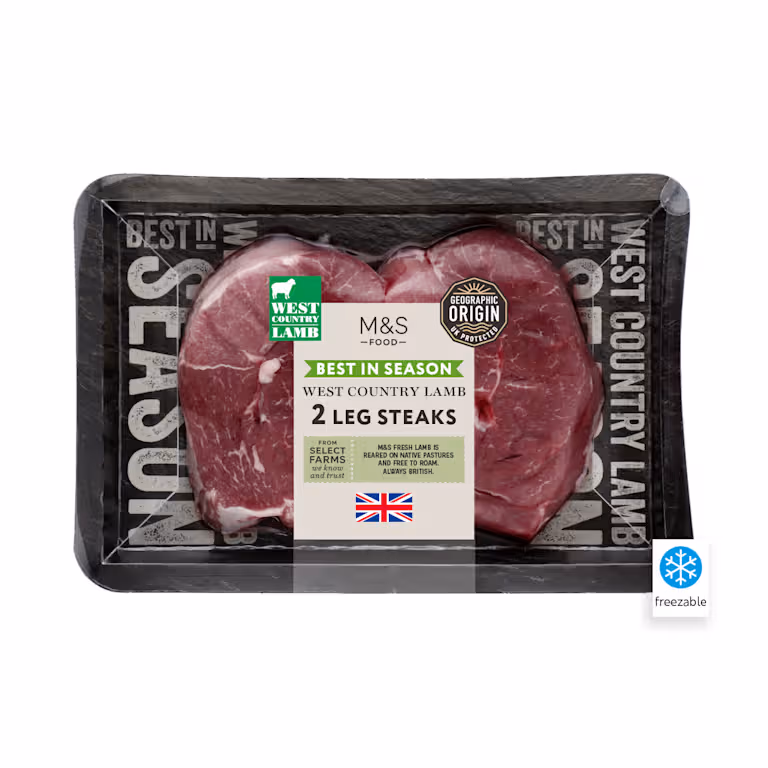 M&S British West Country Lamb Leg Steaks
