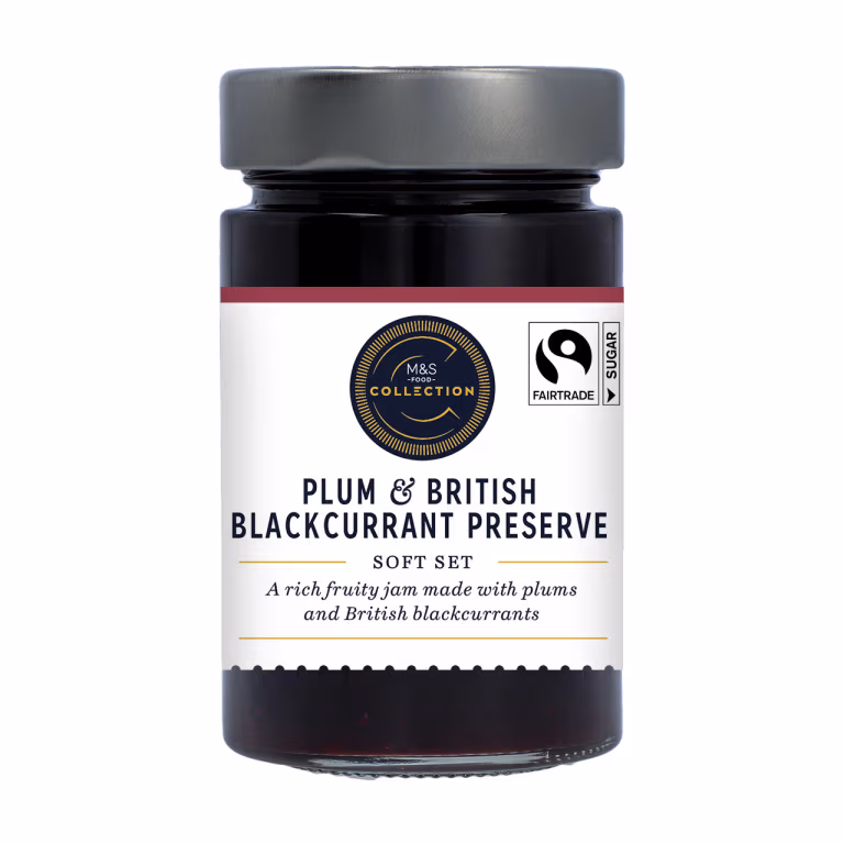 M&S Collection Plum and British Blackcurrant Jam
