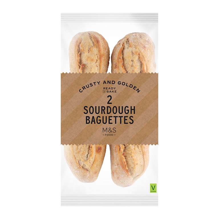 M&S 2 Sourdough Baguettes