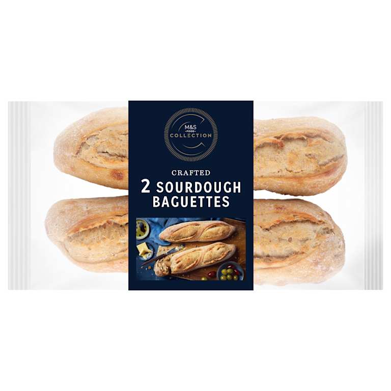 M&S Collection Crafted Sourdough Baguettes