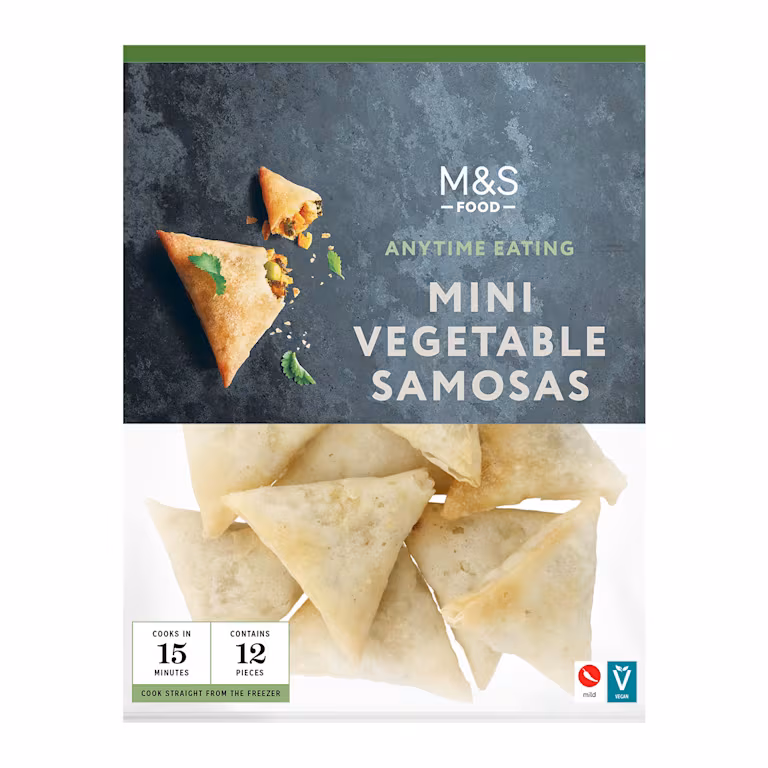 M&S Hand Wrapped Mini Vegetable Samosas