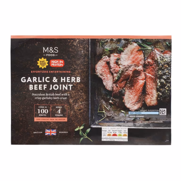 M&S Garlic and Herb Beef Joint