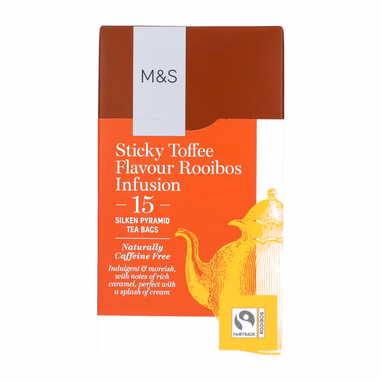 M&S Sticky Toffee Rooibos Flavour Infusion Tea Bags