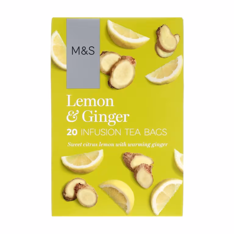 M&S Lemon and Ginger Infusion Tea Bags