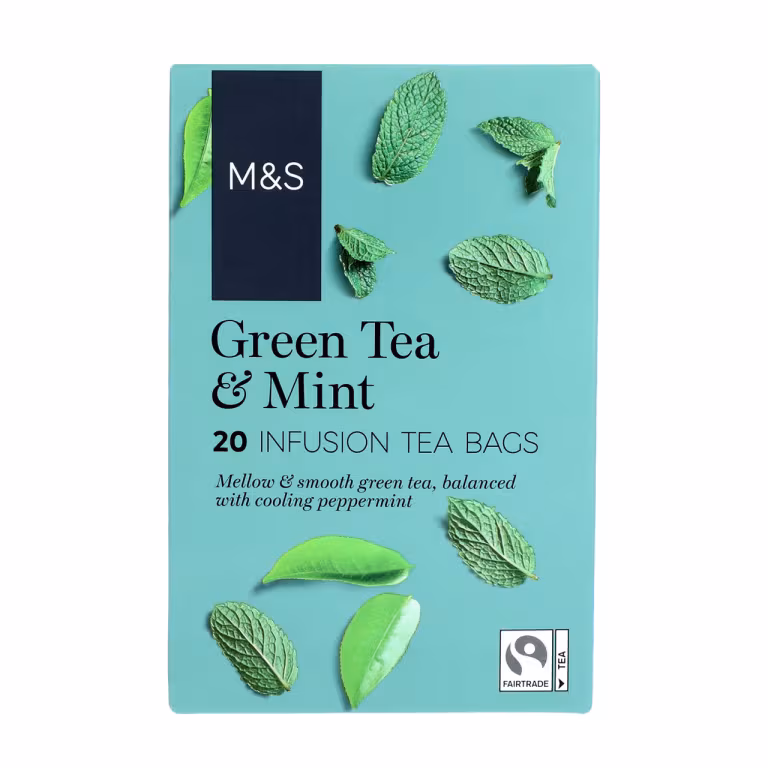 M&S Green Tea and Mint Infusion Tea Bags
