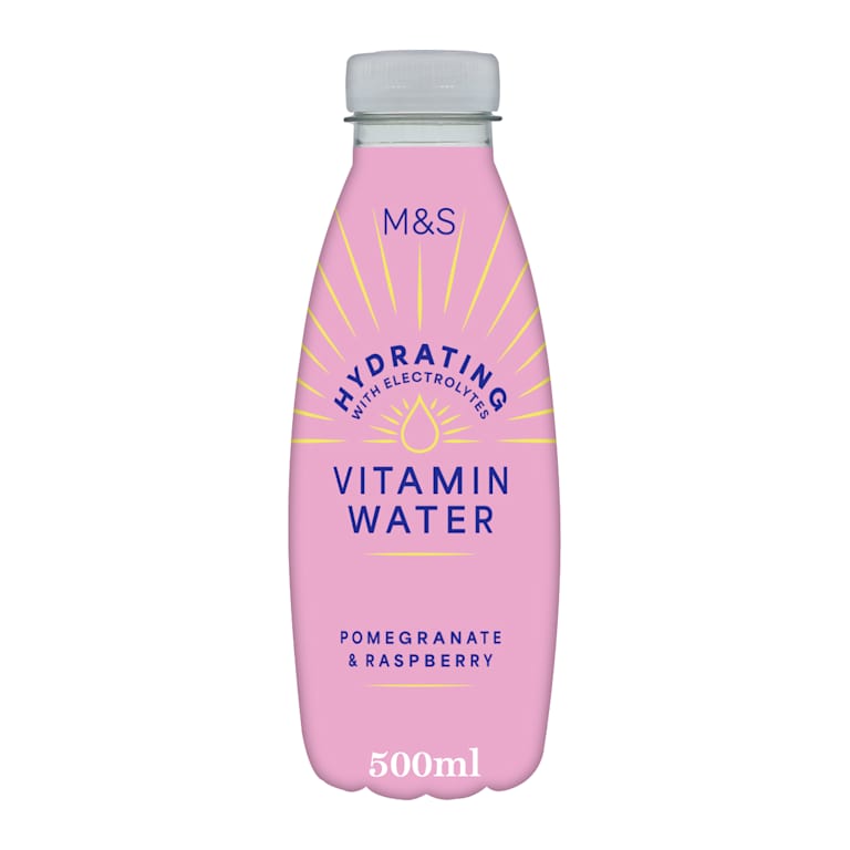 M&S Radiance Pomegranate and Raspberry Juicy Vitamin Water