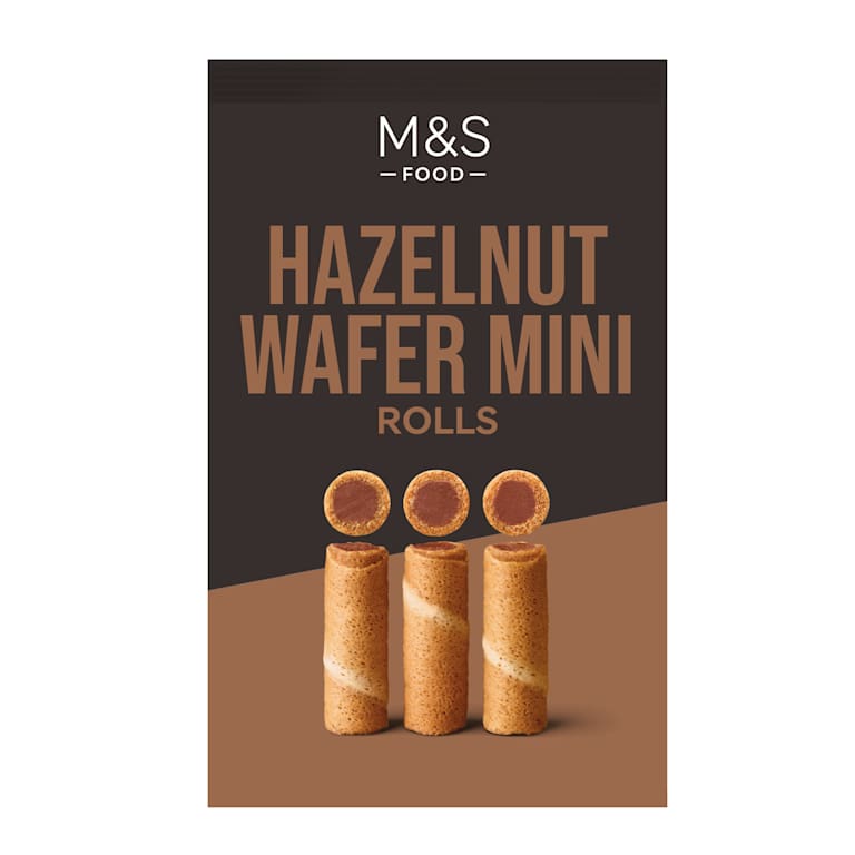 M&S Hazelnut Wafer Mini Rolls