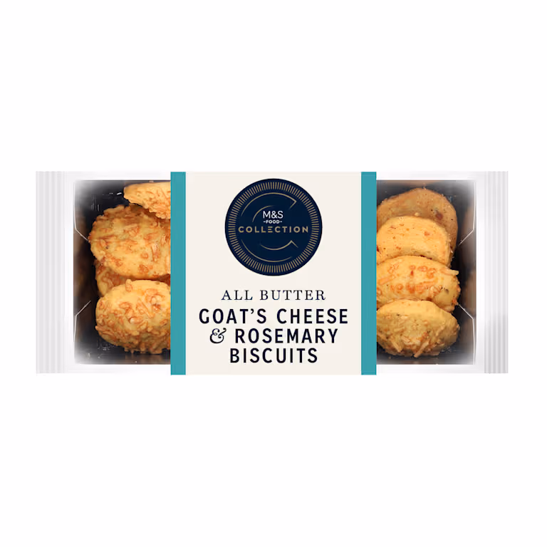 M&S Collection All Butter Goat's Cheese and Rosemary Biscuits