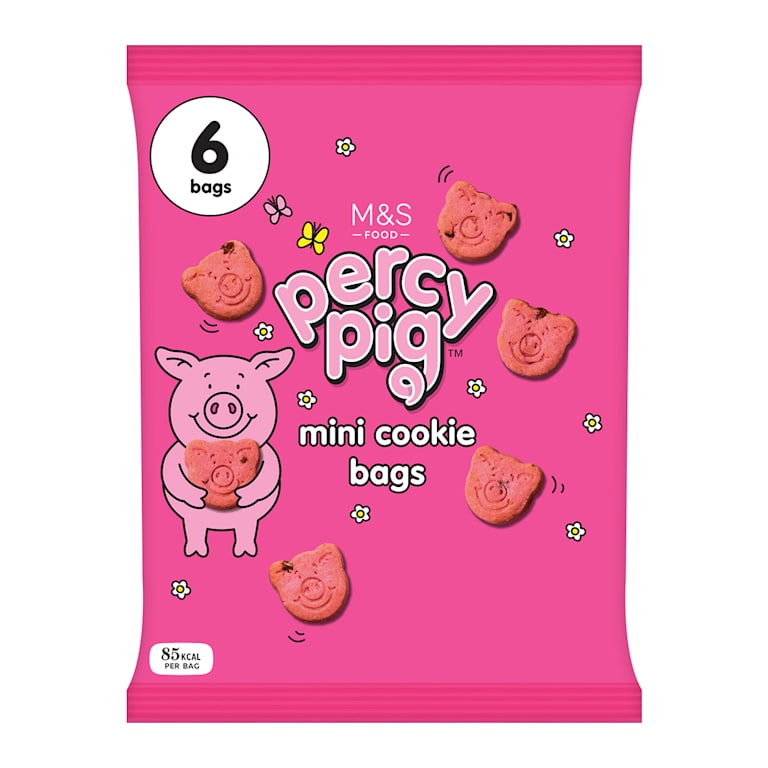 M&S All Butter Mini Percy Pig Cookie Bags