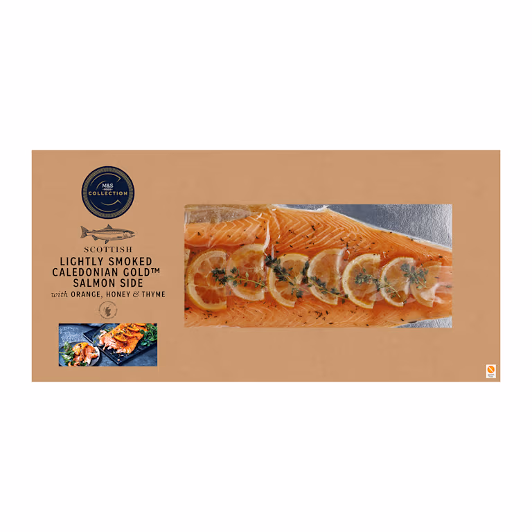 M&S Collection Scottish Lightly Smoked Salmon Side