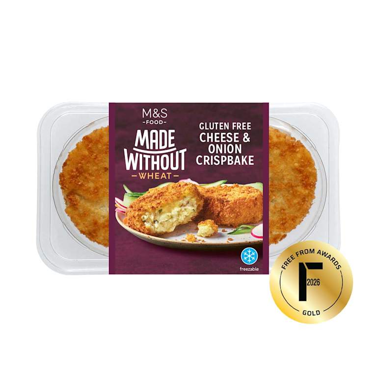M&S Made Without Wheat Gluten Free Cheddar Cheese and Onion Crispbakes