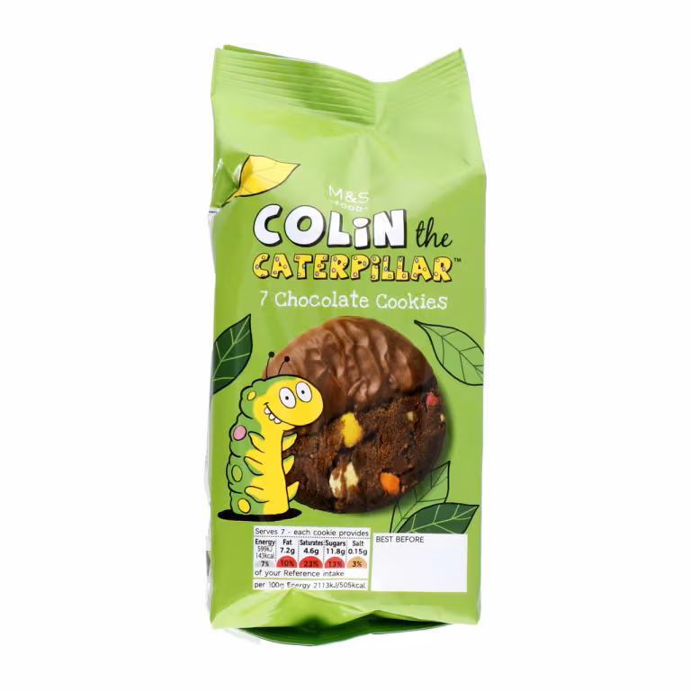 M&S Colin the Caterpillar Chocolate Cookies