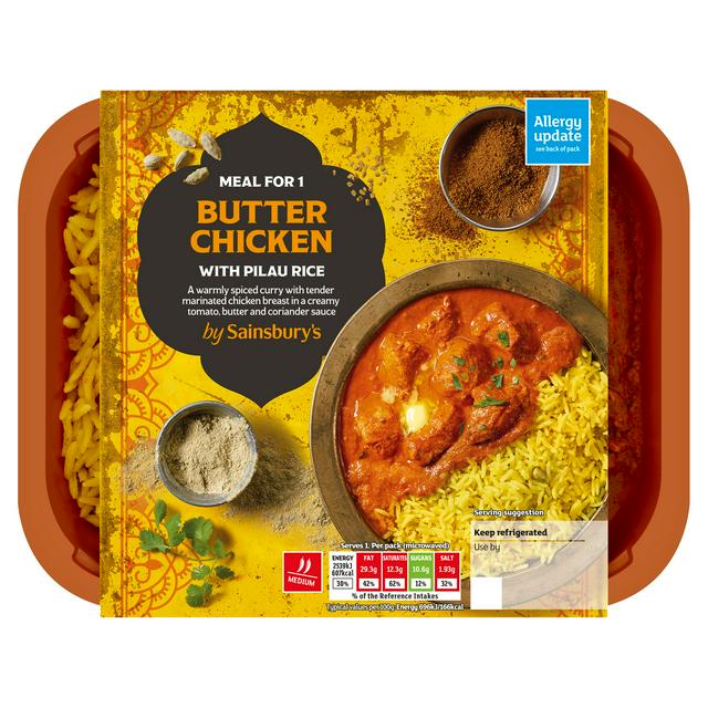 Sainsbury's Indian Butter Chicken with Pilau Rice Ready Meal for 1 400g