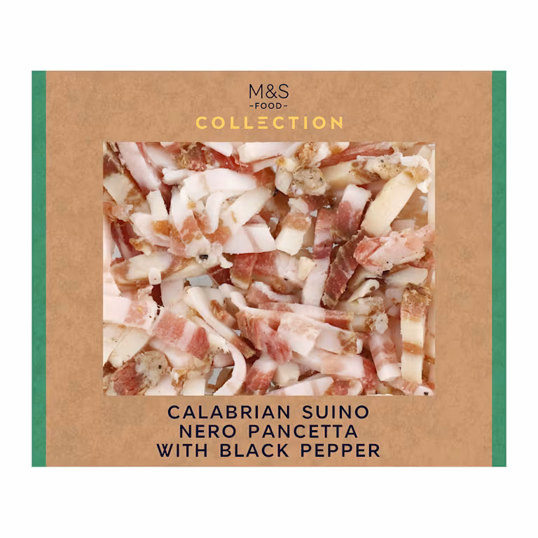 M&S Calabrian Suino Nero Pancetta with Black Pepper