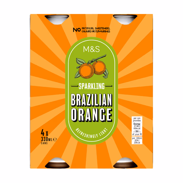 M&S Sparkling Brazilian Orange