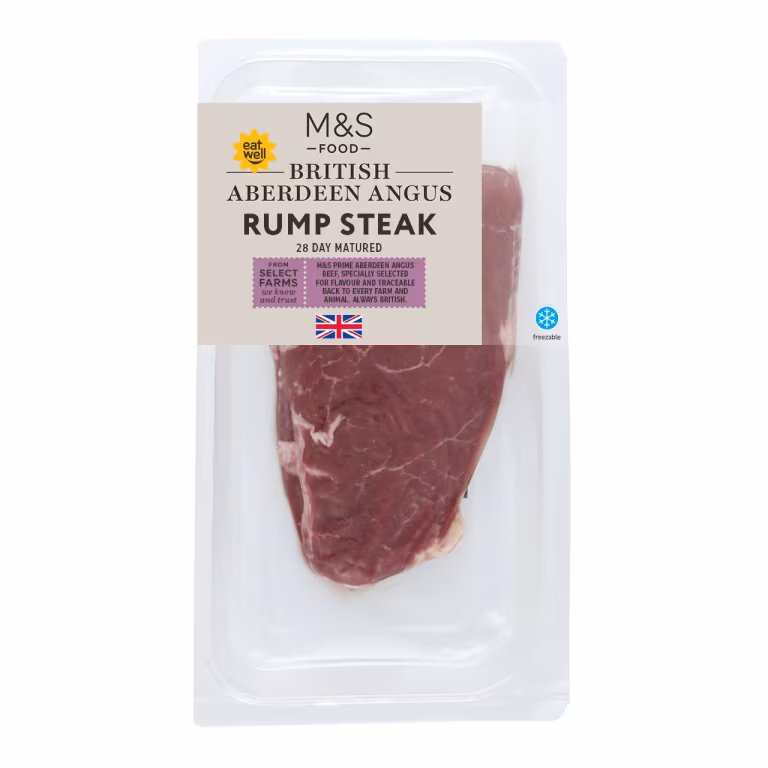 M&S British Aberdeen Angus Rump Steak
