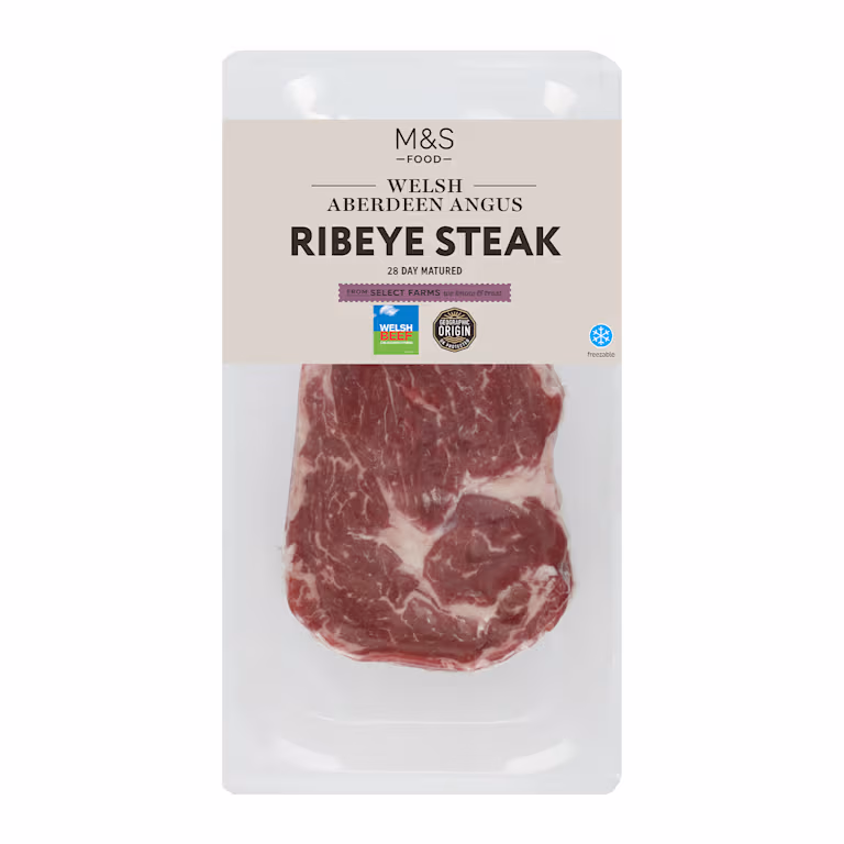 M&S Welsh Aberdeen Angus Ribeye Steak