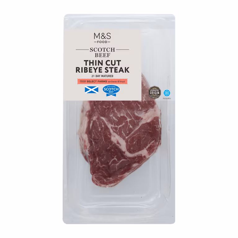 M&S Scotch Beef Thin Cut Ribeye Steak