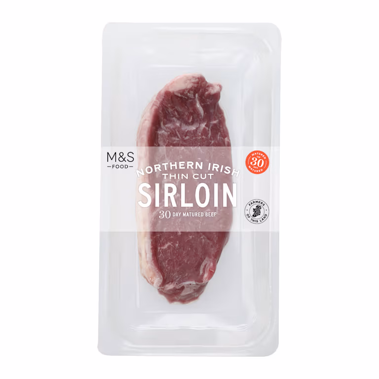 M&S Northern Irish Beef Thin Cut Sirloin Steak