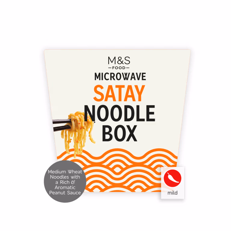 M&S Microwave Satay Noodle Box