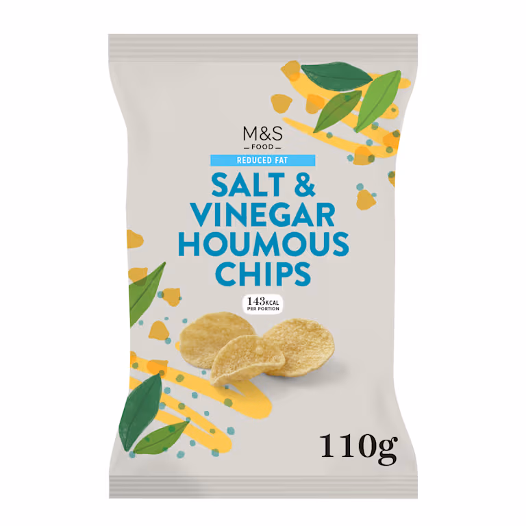 M&S Salt and Vinegar Houmous Chips
