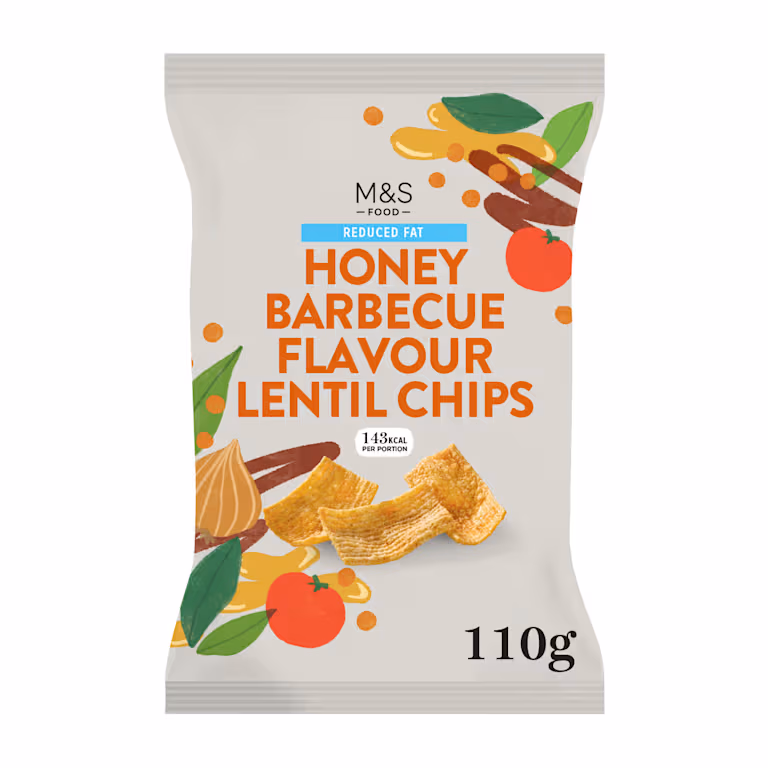 M&S Honey Barbecue Flavour Lentil Chips