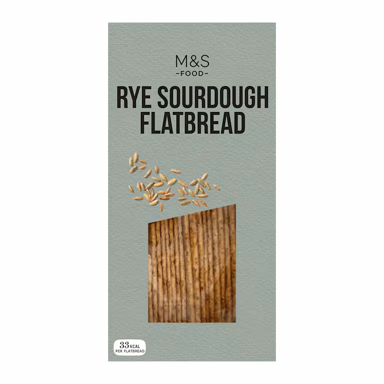 M&S Rye Sourdough Flatbreads
