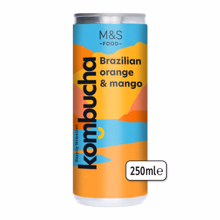 M&S Brazilian Orange and Mango Kombucha