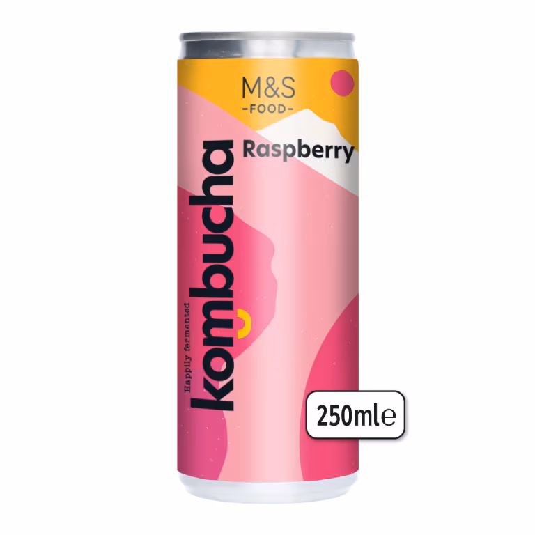 M&S Raspberry Kombucha